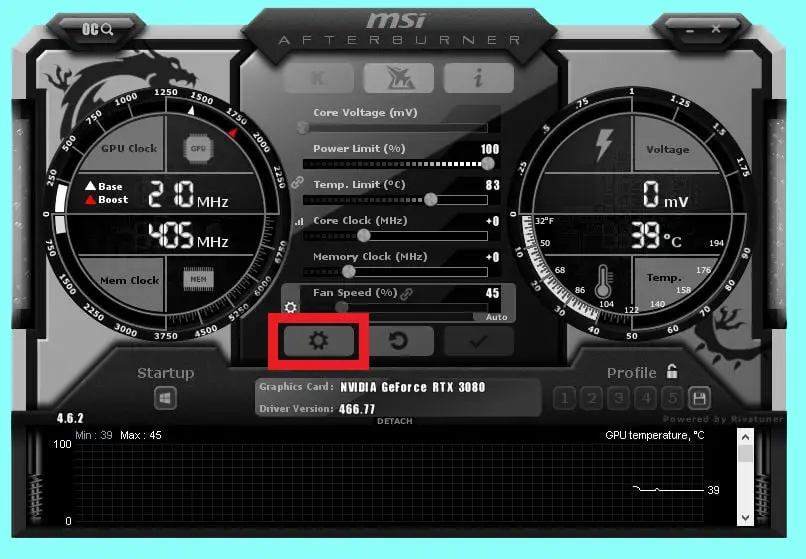 MSI Afterburner Settings