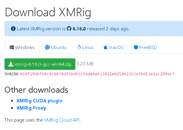 Download XMRig