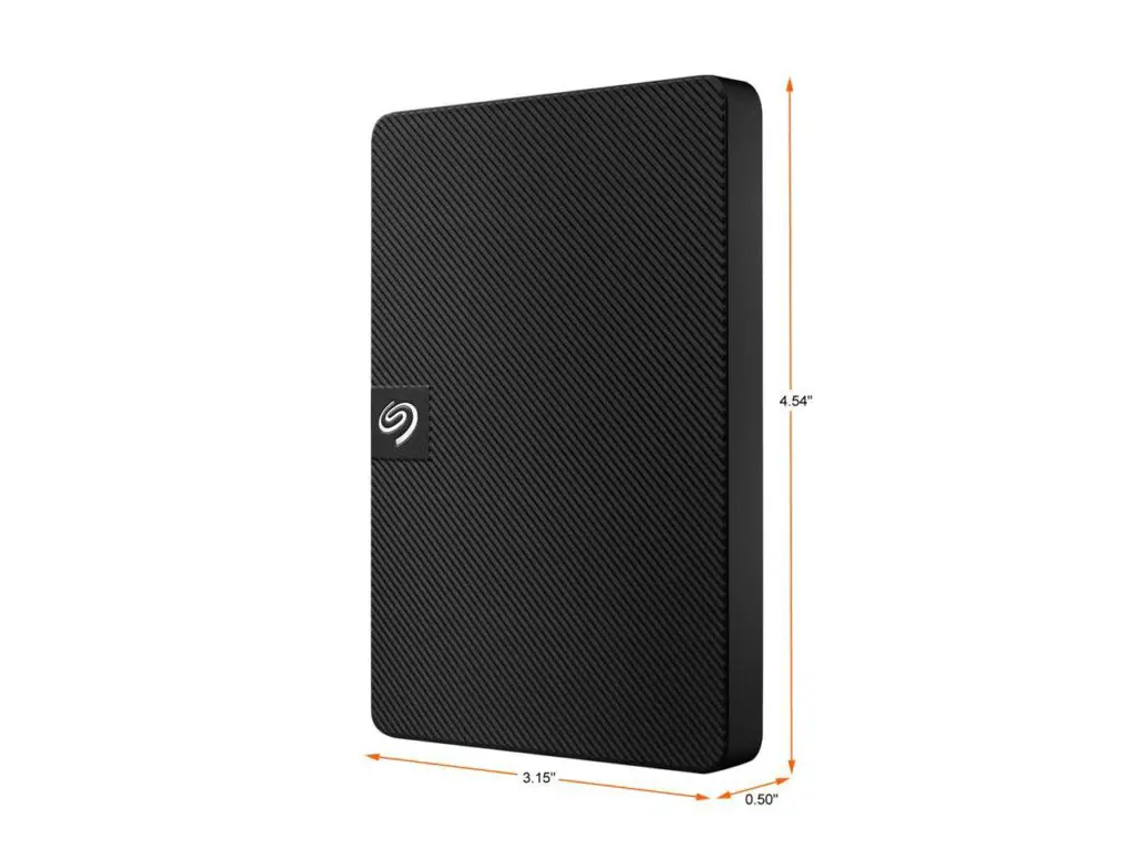 Slim external hard drive