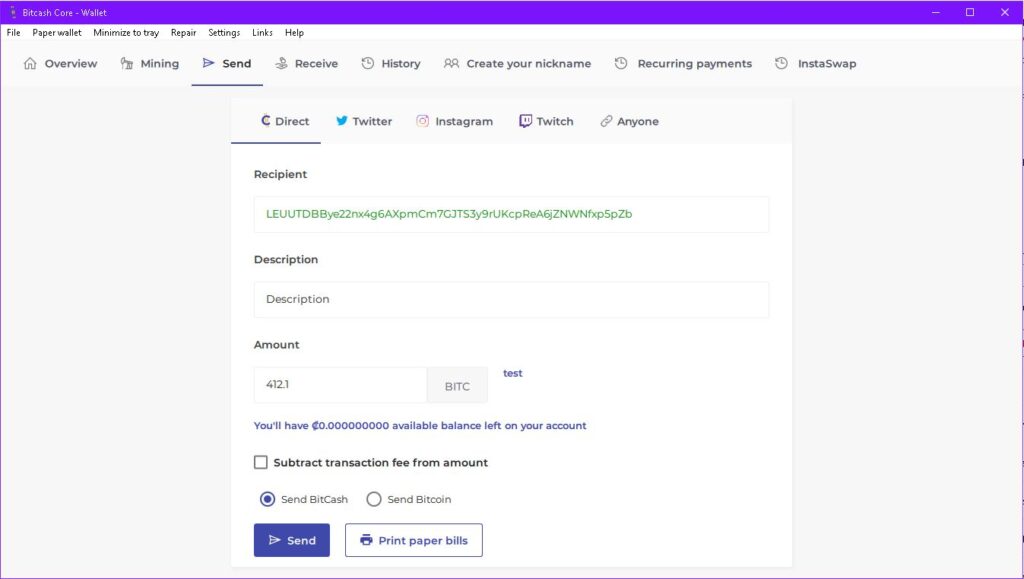 how long does it take to send bitcash from coinbase to bitstamp