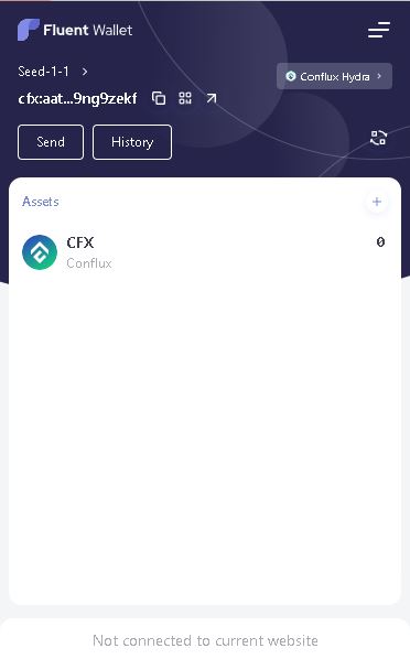 Conflux web wallet