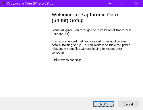 Raptoreum Core Setup