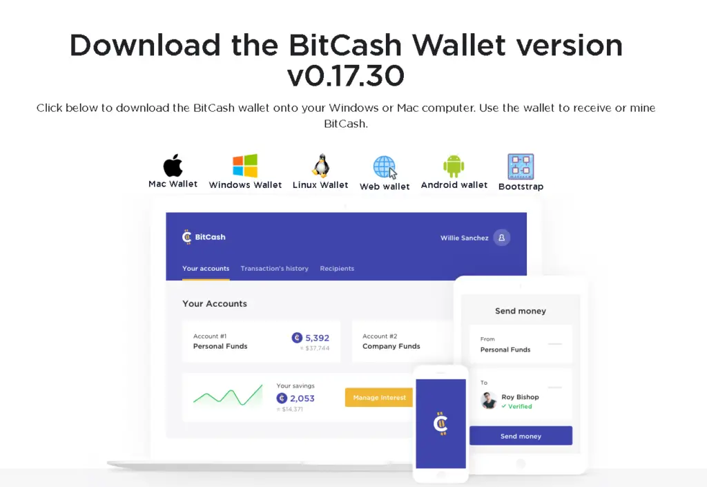 BitCash Wallet download page