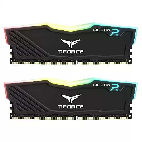 TEAMGROUP T-Force Delta RGB DDR4 32GB (2x16GB) 3600MHz CL18 Black