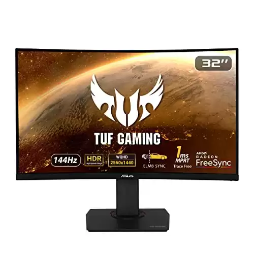 Asus TUF Gaming 32" 1440P 144hz 1ms Curved Monitor (VG32VQ)