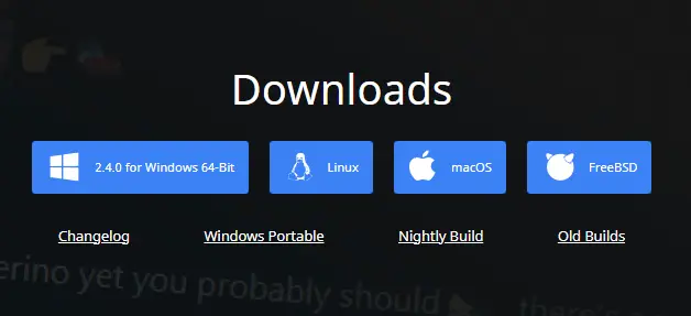 Chatterino downloads Operating systems