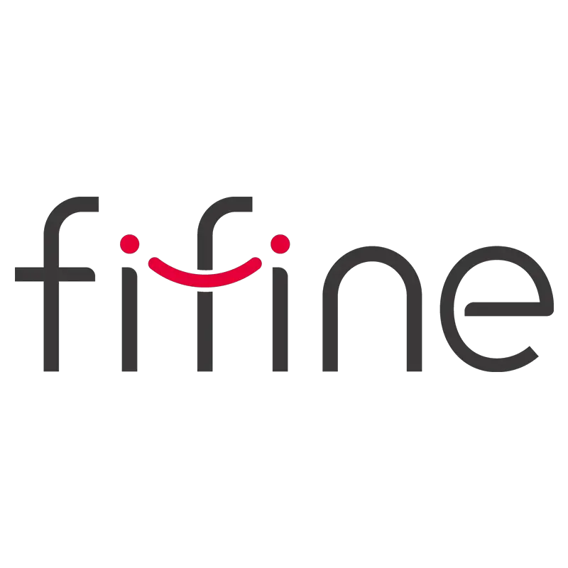 Fifine brand logo microphones and headsets
