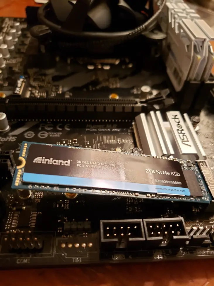 M.2 SSD 30 degree angle installation