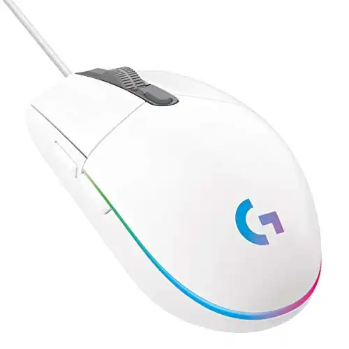 Logitech G203 Wired Gaming Mouse 8K DPI White