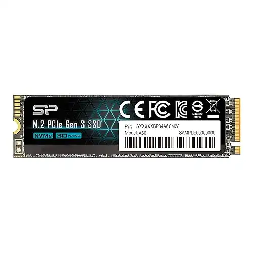 Silicon Power A60 512GB NVMe SSD (2200/1600MB/s)
